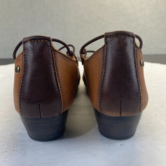 Pikolinos Brown Mary Jane Leather Slip On Shoes Womens Size 37 US: 6.5 - Picture 5 of 10